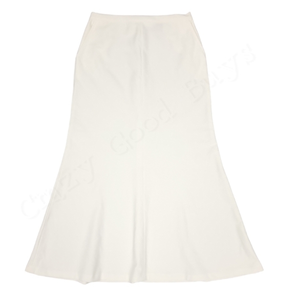 Spiegel Dresses & Skirts - NWT Spiegel White Flare Ponte Knit Skirt w/ Pockets, Stretch Fit Through Hips